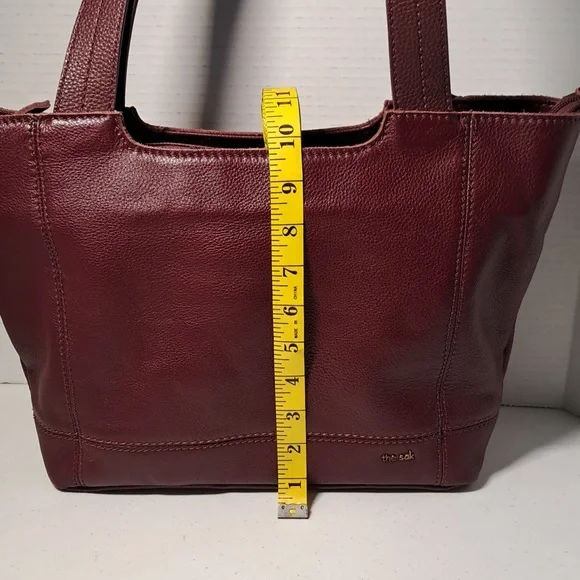The Sak Burgundy Leather Tote Bag - Picture 7 of 9